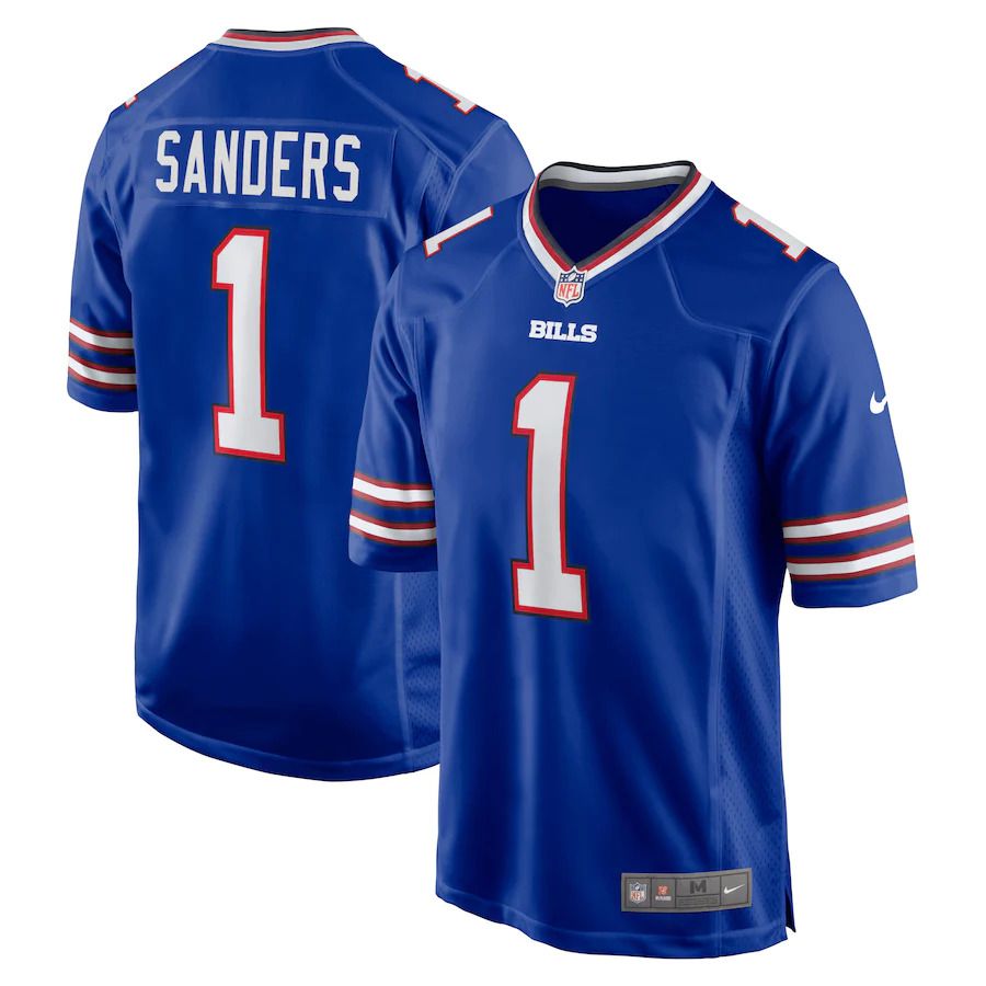 Men Buffalo Bills 1 Emmanuel Sanders Nike Royal Game Player NFL Jersey